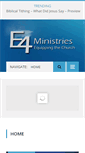 Mobile Screenshot of e4ministries.org